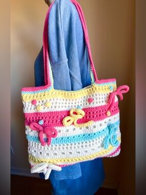 Handmade Crochet Tote Bag